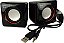 MINI CAIXA DE SOM AUTO-FALANTE PARA NOTEBOOK KNUP KP-600 PRETO/VERMELHO - Imagem 2