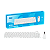 KIT TECLADO E MOUSE 2.4G SEM FIO KP TE123 KNUP BRANCO - Imagem 2