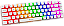TECLADO GAMER LUMINI COM FIO RGB EVOLUT EG217 BRANCO - Imagem 1