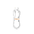 CABO DE DADOS USB TIPO C 5A 1M CB953 A'GOLD BRANCO - Imagem 1