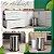 Kit Lixeira Inox 5L + Escova Sanitária Inox - Imagem 2