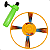 Disco Voador Spinner Lançador Brinquedo Esportivo Infantil - Imagem 5