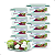 Kit 10 Potes de Vidro Tampa Hermetica 370ml - Imagem 1
