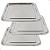 Kit 3 Bandejas Inox 40x30 Retangular - Imagem 1