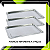 Kit 3 Bandejas Aço Inox Retangular 35x45cm - Imagem 4