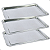 Kit 3 Bandejas Aço Inox Retangular 35x45cm - Imagem 1