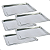 Kit 5 Bandejas Aço Inox Retangular 35x45cm - Imagem 1