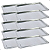 Kit 10 Bandejas Aço Inox Retangular 35x45cm - Imagem 1