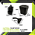 Kit Pia Com Lixeira Dispenser Porta detergente Rodinho - Imagem 3