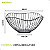 Fruteira de Mesa Aramada Metal Preta Cozinha Decorativa - Imagem 3