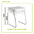 Mesa de Apoio para Refeição Trabalho Dobravel Portatil - Imagem 5