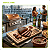 Kit Tabua De Churrasco Corte Carne Molheira Garfo - Imagem 5
