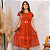 Vestido Rodado Moda Evangélica Renda Cinto Festa - Imagem 1