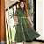 Vestido Moda Evangélica Longo Femenino Com Cinto - Imagem 2