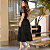 Vestido Moda Evangélica Longo Femenino Com Cinto - Imagem 7