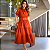 Vestido Moda Evangélica Longo Femenino Com Cinto - Imagem 9