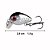 Iscas de Pesca Dura e Flutuante Crankbait Branca e Preta - 2,8cm 1,5g - Imagem 2