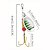 Kit 5 Iscas de Pesca Spinner / Colher Metálica Cores B - 6cm 3g - Imagem 7