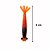 Kit 5 Iscas Artificiais de Pesca Camarão 8cm Kamikaze Cor Laranja e Preto - Imagem 2