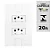 CONJUNTO  COM 2 TOMADAS DE 20A 250V - Imagem 1