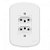 TOMADA DUPLA 2P+T 10A COM PLACA SISTEMA EXTERNO 1407 FAME - Imagem 2