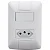 INTERRUPTOR SIMPLES6A+TOMADA2P+T DE 10A 250V TRAMONTINA ARIA - Imagem 3