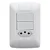 CJ 2 INTERRUPTOR SIMPLES 6A+UMA TOMADA 2P+T 10A 250V DA TRAMONTINA AREIA - Imagem 2