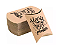Caixa Travesseiro Bijuteria Kraft Presente Personalizada com sua logo ou frase 8x6 C/50 Un (pequena) - Imagem 2