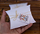 Caixa Travesseiro Presente Lisa  ( sem personalização) Com Tag Personalizada + Sisal 12x9,5  C/50 Un - Imagem 2