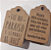 Tag Personalizada Frente e Verso com sua Frase ou sua Logo + Sisal - 100 Unidades - Imagem 2