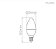Lâmpada Vela Fosca Bivolt 3w 250lm 3000k E14 230º - Imagem 2
