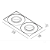 Spot de Embutir Duplo Face Plana Dicroica Mr16 Gu10 Biv IP20 - Imagem 2