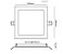 Painel de Embutir 24w 28x28cm 3000k 1920lm 120º Bivolt - Imagem 2