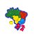 Quebra-Cabeça Mapa do Brasil BaBeBi - Imagem 2