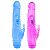Vibrador Silicone Jelly com Estimulador Rabbit - 2 Cores Azul - Imagem 2