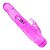 Vibrador Silicone Jelly com Estimulador Rabbit - 2 Cores Azul - Imagem 4