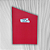 Caderno Basique Pauta Vermelho - Linhas Tortas - Imagem 1