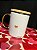 Caneca de Cerâmica Cromada Ouro  e tampa de bambu - Imagem 4