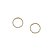 Brinco Circulo Cravejado Banhado a Ouro 18k - BRI040 - Imagem 1