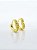 Brinco Argola Coração Cravejado M Banhado a Ouro 18k - BRI033 - Imagem 3