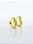 Brinco Argola Coração Cravejado M Banhado a Ouro 18k - BRI033 - Imagem 2