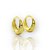 Brinco Argola Abaulada P Banhado a Ouro 18k - BRI029 - Imagem 3