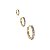 Brinco Argola 1 Fileira G Cravejada Banhado a Ouro 18k - BRI028 - Imagem 2