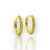 Brinco Argola 1 Fileira M Cravejada Banhado a Ouro 18k - BRI027 - Imagem 1