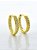 Brinco Argola Cravejada Interna M Banhado a Ouro 18k - BRI022 - Imagem 3
