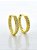 Brinco Argola Cravejada Interna M Banhado a Ouro 18k - BRI022 - Imagem 1