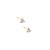Brinco Triangulo Cravejado P Banhado a Ouro 18k - BRI008 - Imagem 1
