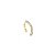 Piercing Fake 1 Fileira Cravejado Banhado a Ouro 18k - PIER001 - Imagem 1