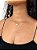 Colar Gravatinha V Cravejado Banhada a Ouro 18k - COR006 - Imagem 1