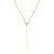 Colar Gravatinha V Cravejado Banhada a Ouro 18k - COR006 - Imagem 2